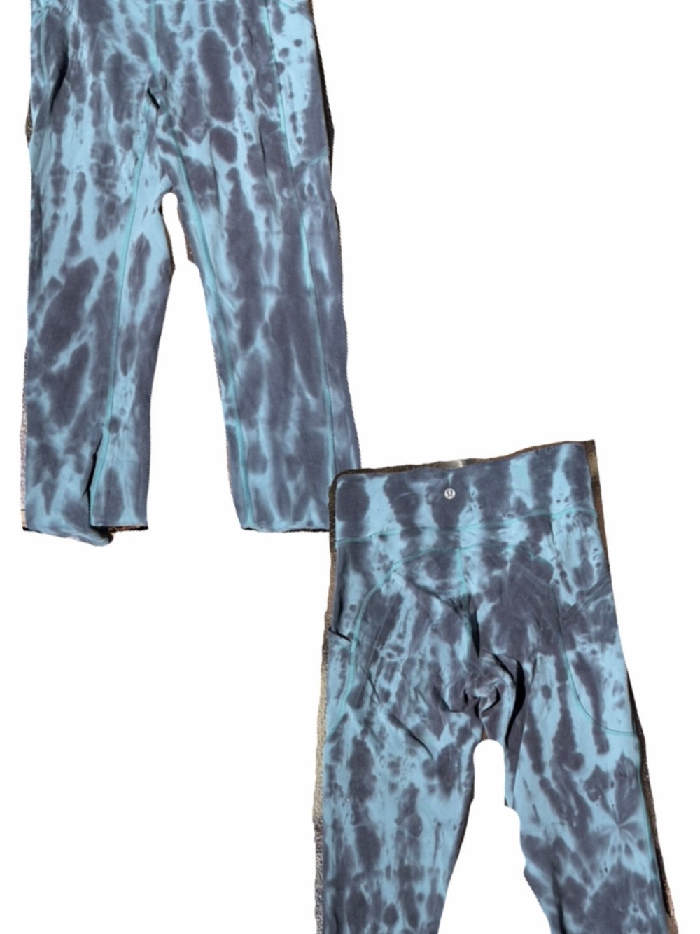 lululemon athletica wunder train Blue and Navy Tie-Dye Legging